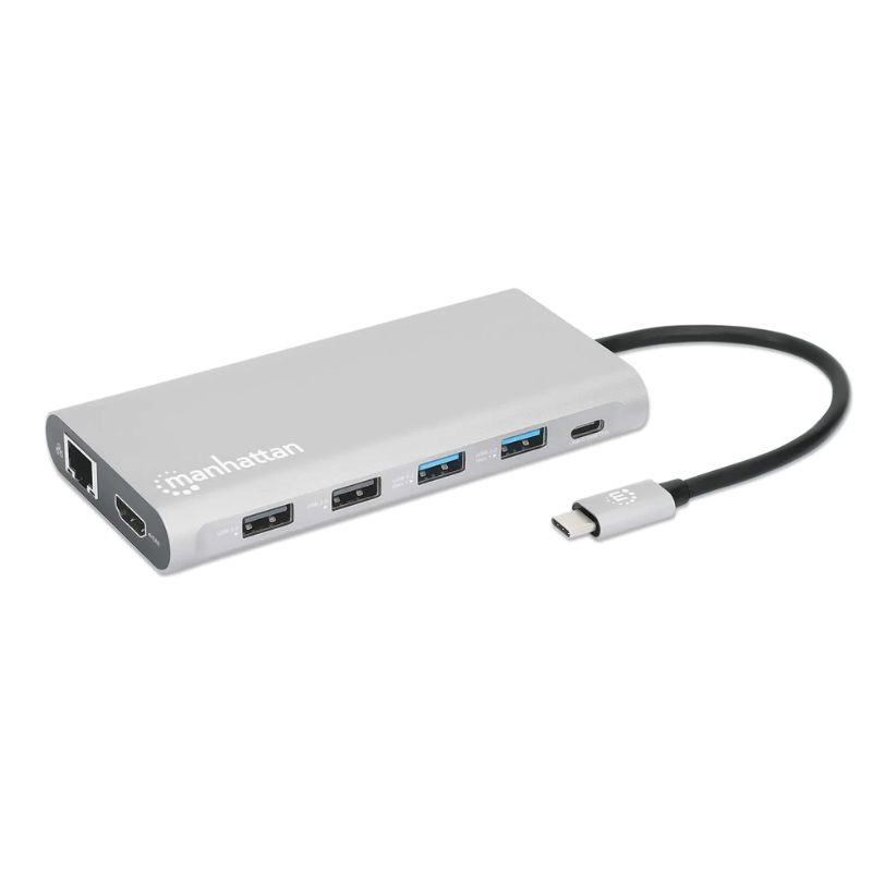 DOCKING MANHATTAN USB-C 12 PTOS HDMIx3 USB-C PD/USBv3.2 (130660)