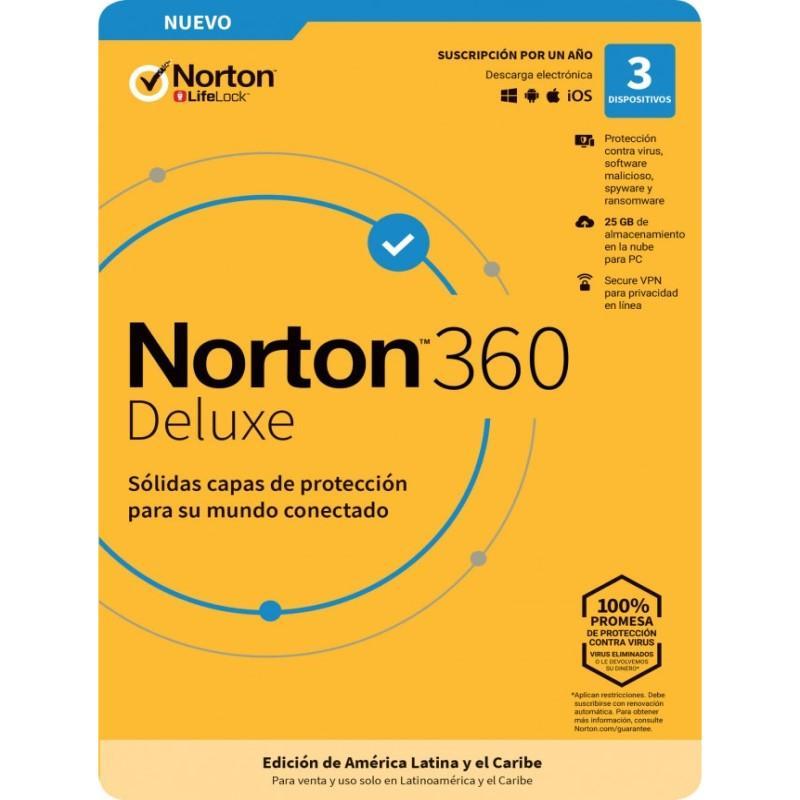 NORTON ATTACH 360 DELUXE 3 DV 1 YR (21443463)