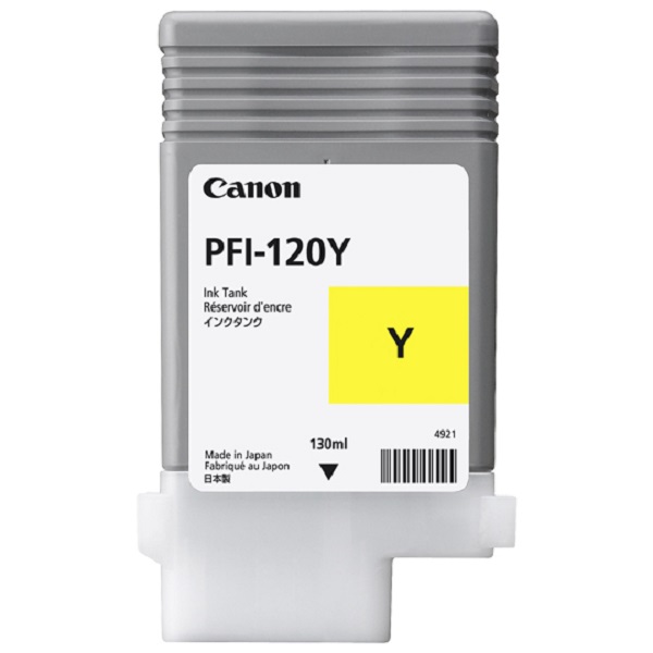 CARTUCHO CANON PFI-120 AMARILLO 130ML PARA TM-200 2888C001AA