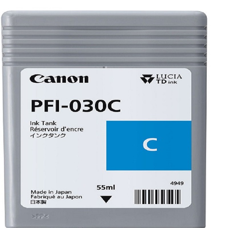 CARTUCHO CANON PFI-030 AZUL 55ML PARA TA-20 TA-30 3490C001AA