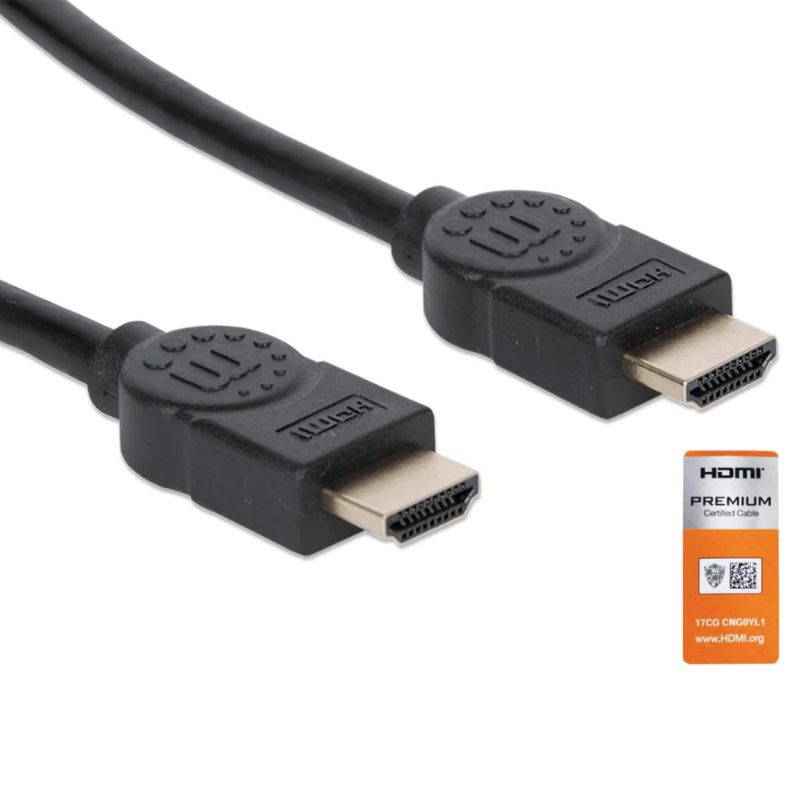 CABLE HDMI MANHATTAN 2.0 PREMIUM M-M 1M 354837