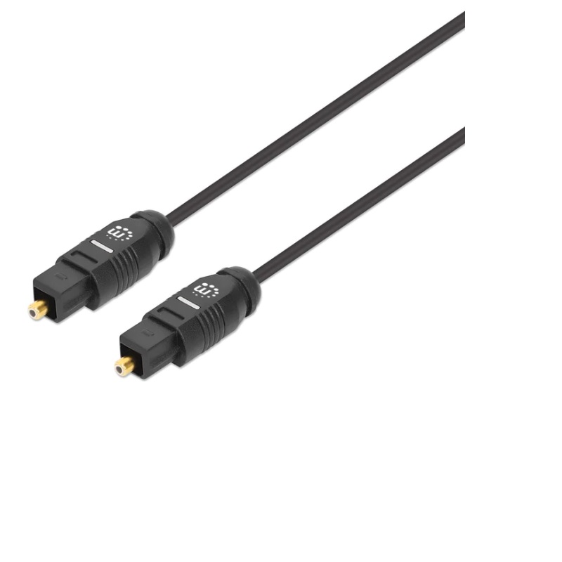 CABLE ÓPTICO MANHATTAN AUDIO TOSLINK M-M 5.0M NEGRO 356091