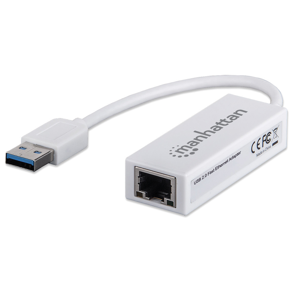 ADAPTADOR MANHATTAN FAST ETHERNET TARJETA RED 10/100 USB 2.0  506731