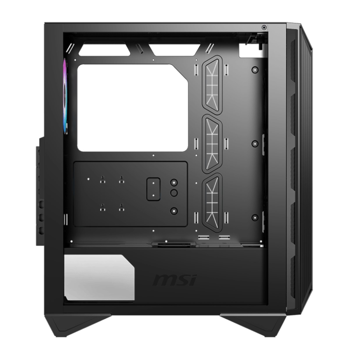 GABINETE GAMER MSI MPG GUNGNIR 111R BLACK MID TOWER 3 FAN ARGB (ED)