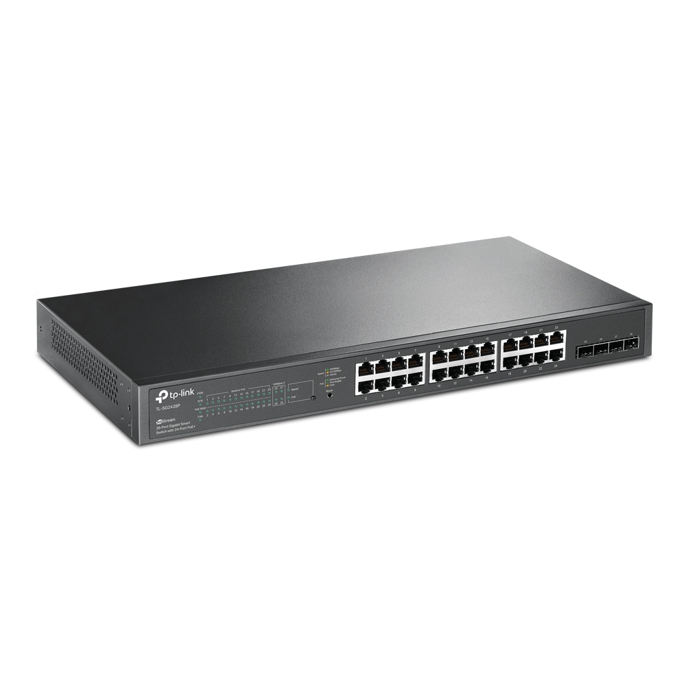 SWITCH SMART TP-LINK 24PTOS POE + 4 RANURASSFP /SG2428P (TL-SG2428P)