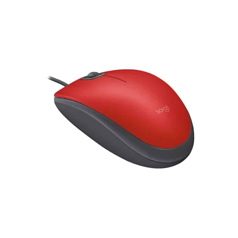 MOUSE LOGITECH M110 OPTICO USB 1,000 DPI SILENT RED (910-006755)