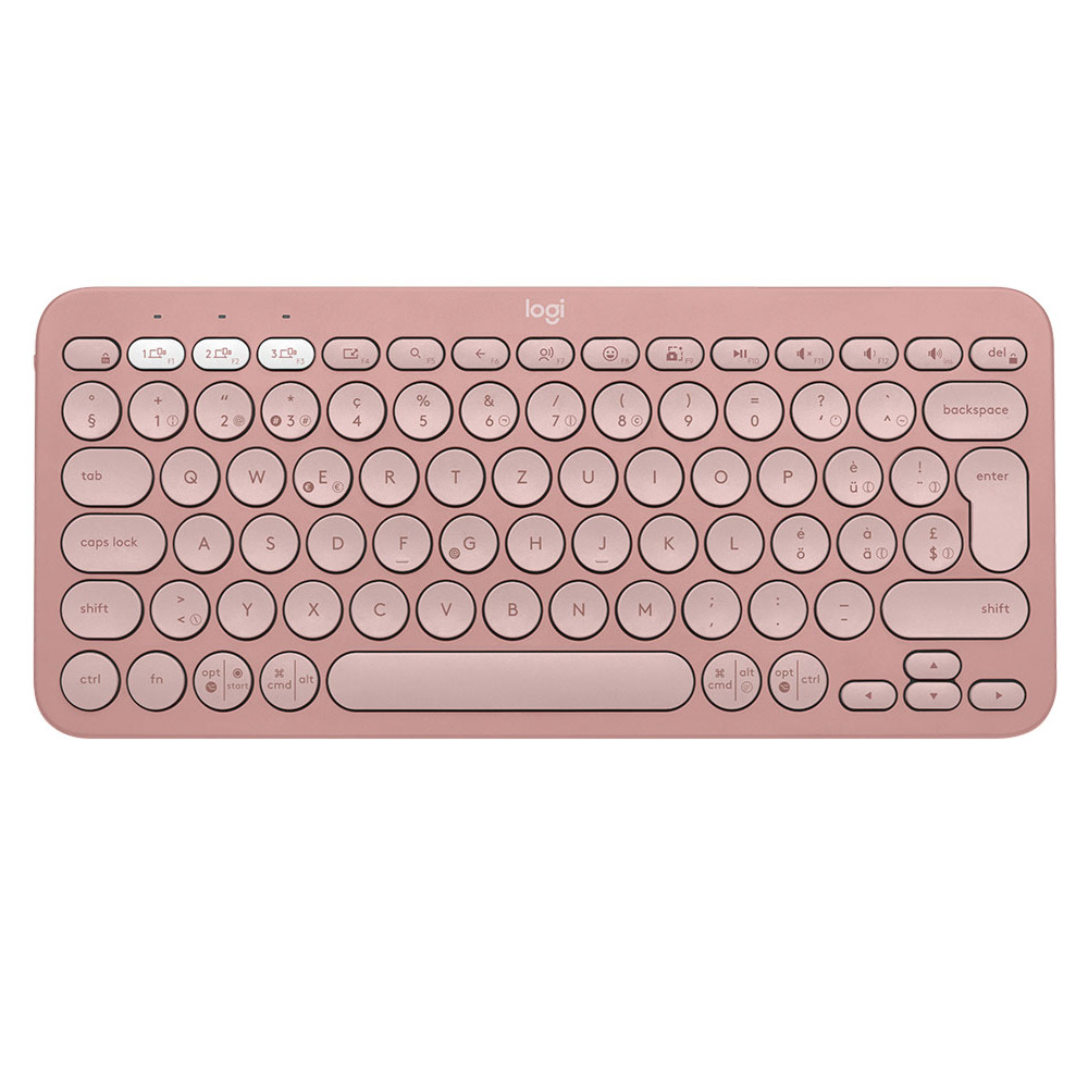 TECLADO LOGITECH PEBBLE KEYS 2 K380s BT MULTIDISP. ROSE (920-011785)