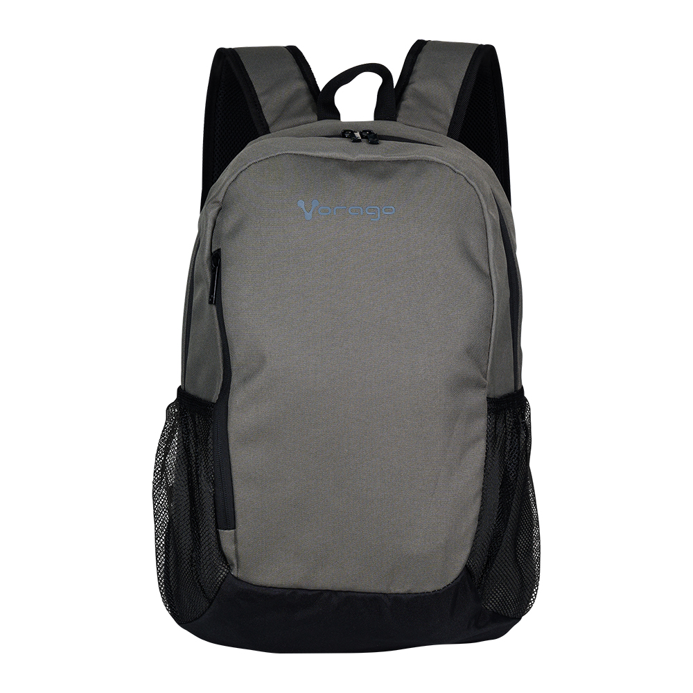 MOCHILA VORAGO ECOLÓGICA rPET LAPTOP 15.6" GRIS / NEGRO BP-150-GR