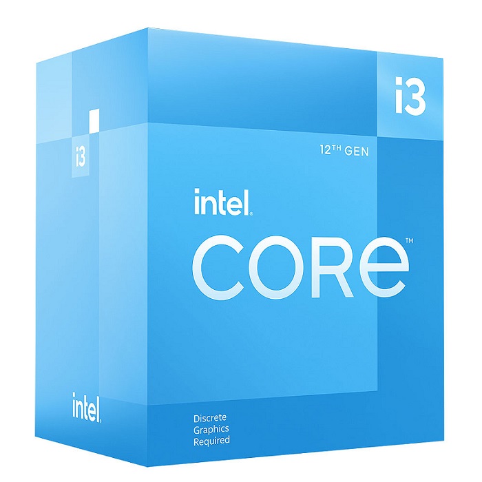 CPU INTEL CORE I3 12100F SOC 1700 12TH  3.3GHZ  GEN BX8071512100F