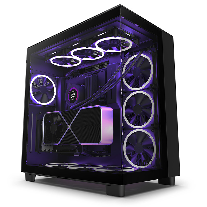 GABINETE NZXT H9 ELITE MT MID-ITX/MICROATX/ATX 3V F120RGB BK CM-H91EB-01