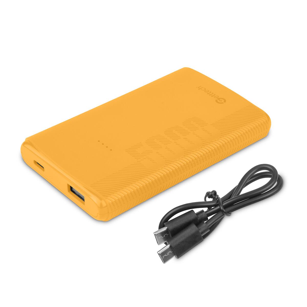 POWER BANK GETTTECH USB C, AMARILLO 5,00 Mah, GBN-E5KCS-01