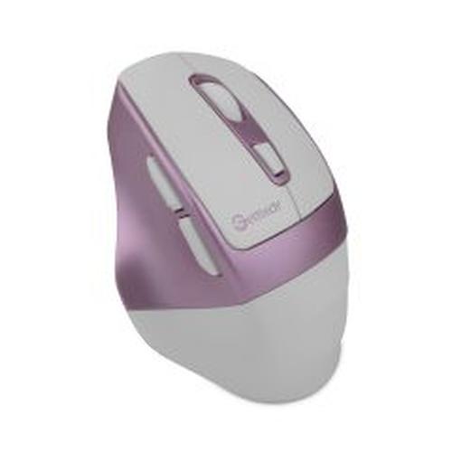 MOUSE INALAMBRICO GETTTECH 6D DE OFICINA (BLANCO/ROSA) GGM-STDBW-01-PK
