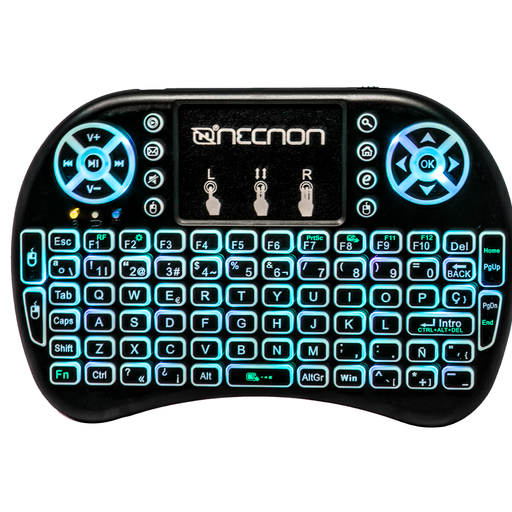 CONTROL NECNON REMOTO NCR-01 TOUCHPAD TEC TV SMARTPHONE NEG NBCR0101RG