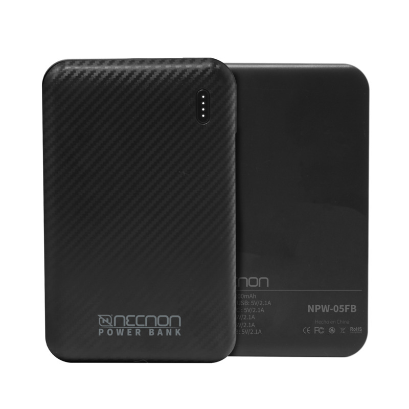 POWERBANK NECNON NPW-05FB 5000MAH TIPOC NEGRO NBPB0501FB