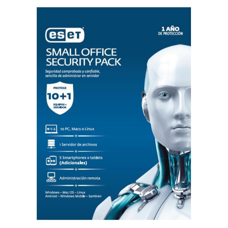 ESET SMALL OFFICE SECURITY PACK 10 LIC 1SERV 1YR (SO1019)