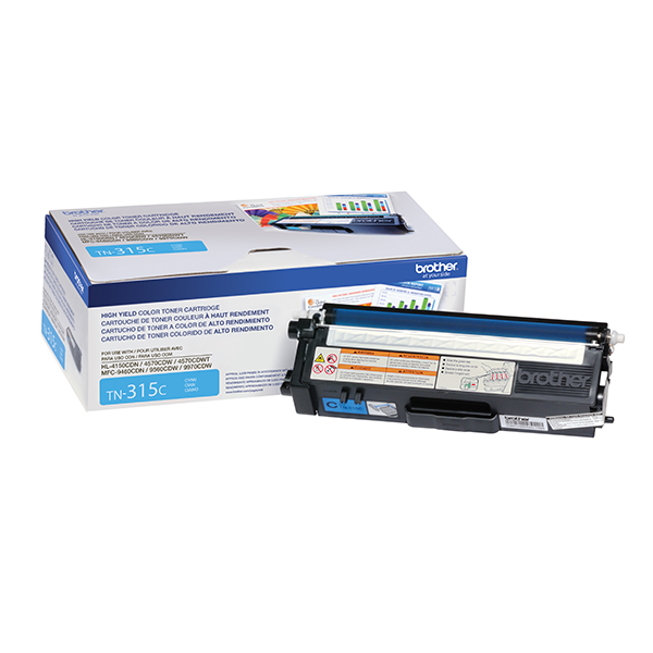 TONER BROTHER CYAN 3500 PAGINAS ALTO RENDIMIENTO PARA MCF9970CDW TN315C