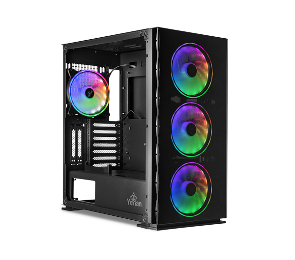 GABINETE YEYIAN GAMER YCA-FTAT-02FA VECTOR ELITE (PANEL FRONT MALLA)