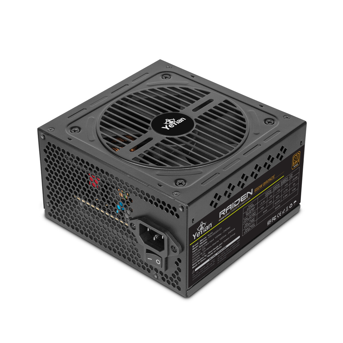 FUENTE DE PODER YEYIAN RAIDEN 550W 80 PLUS BRONZE YFB-55020-01