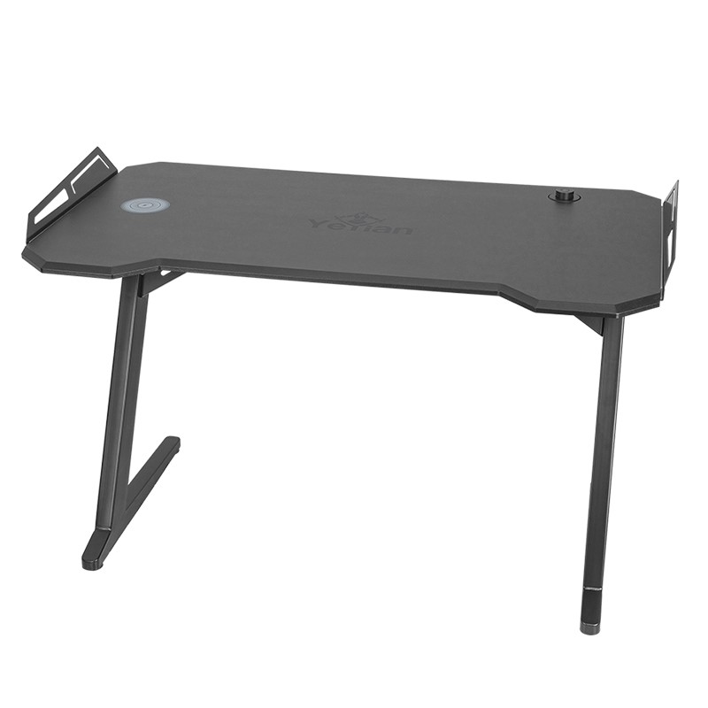 ESCRITORIO GAMER YEYIAN YFD-LWCU-01-BK LOKII RGB/HUB/C.INA/ACERO/NE