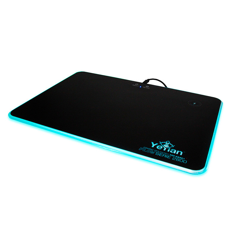 MOUSEPAD GAMER YEYIAN YGF-68901 RIGIDOUSB CARGA INALAMBRICA RGB ANTIDERRAPANTE FLOW 2800