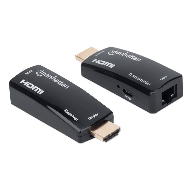 KIT EXTENSOR MANHATTAN COMPACTO HDMI 1080P 60HZ ETHERNET 60M (207539)