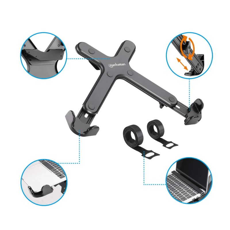 SOPORTE MANHATTAN PARA LAPTOP DE 11 A 17" MONTAJE VESA (462211)