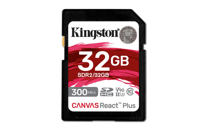 MEMORIA SD KINGSTON SDHC CANVAS REACT PLUS 300R UHS-II V90(SDR2/32GB)