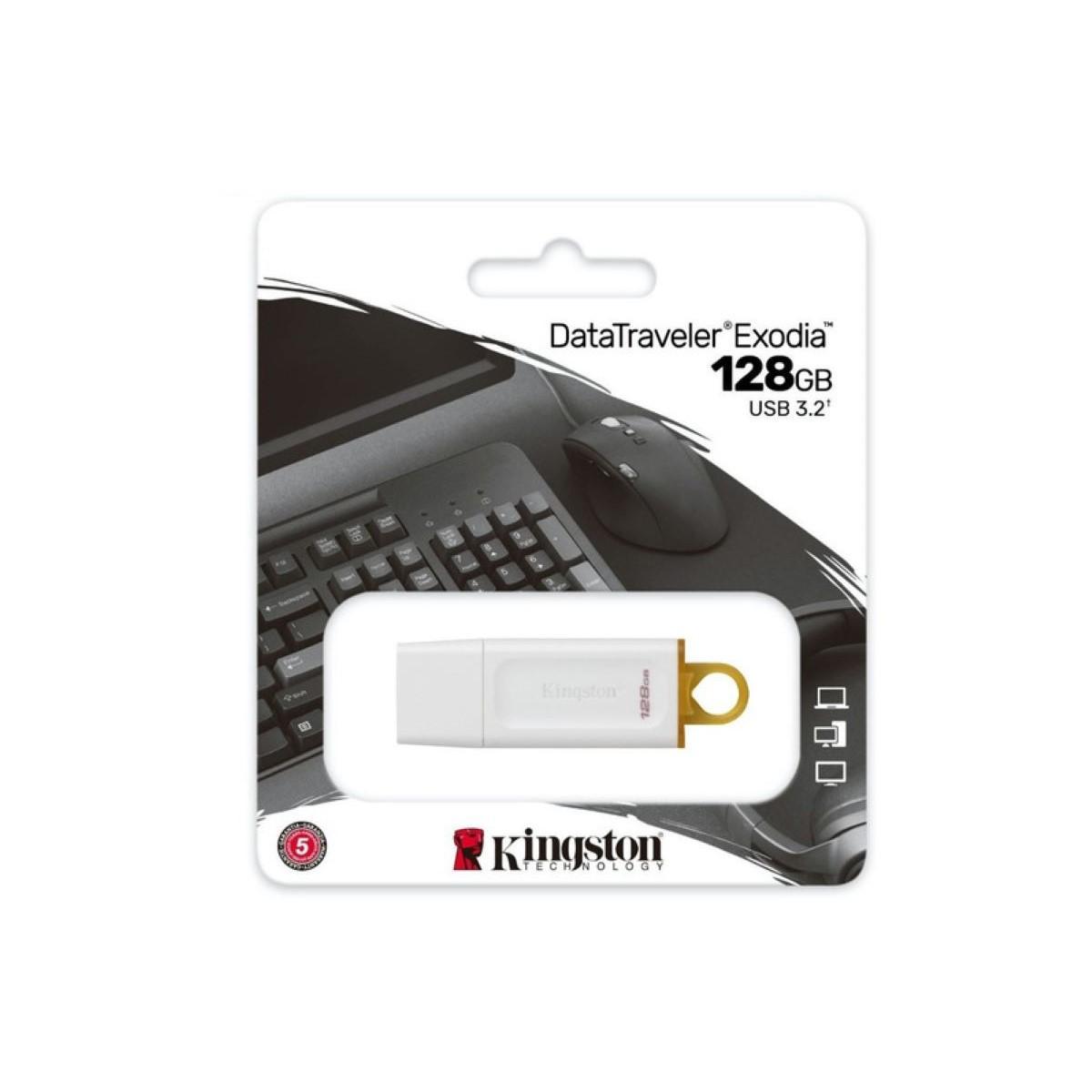 MEMORIA FLASH KINGSTON USB 128GB 3.2 GEN 1 DTX BLANCO (KC-U2G128-5R)