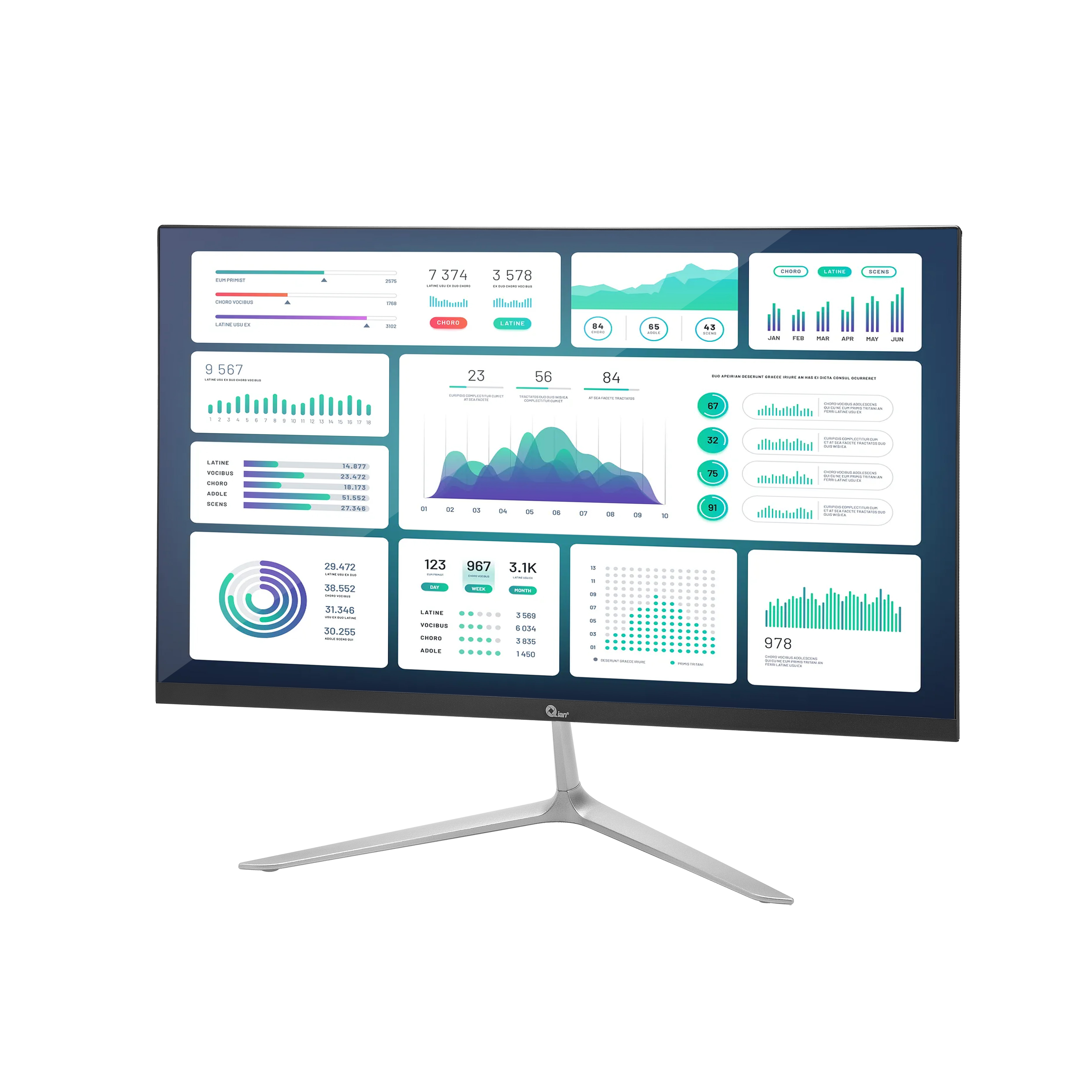 MONITOR QIAN QM2151F- 21.5"/LED/ FRAMELESS/ FULLHD/ VGA/ HDMI/ S/MARCO