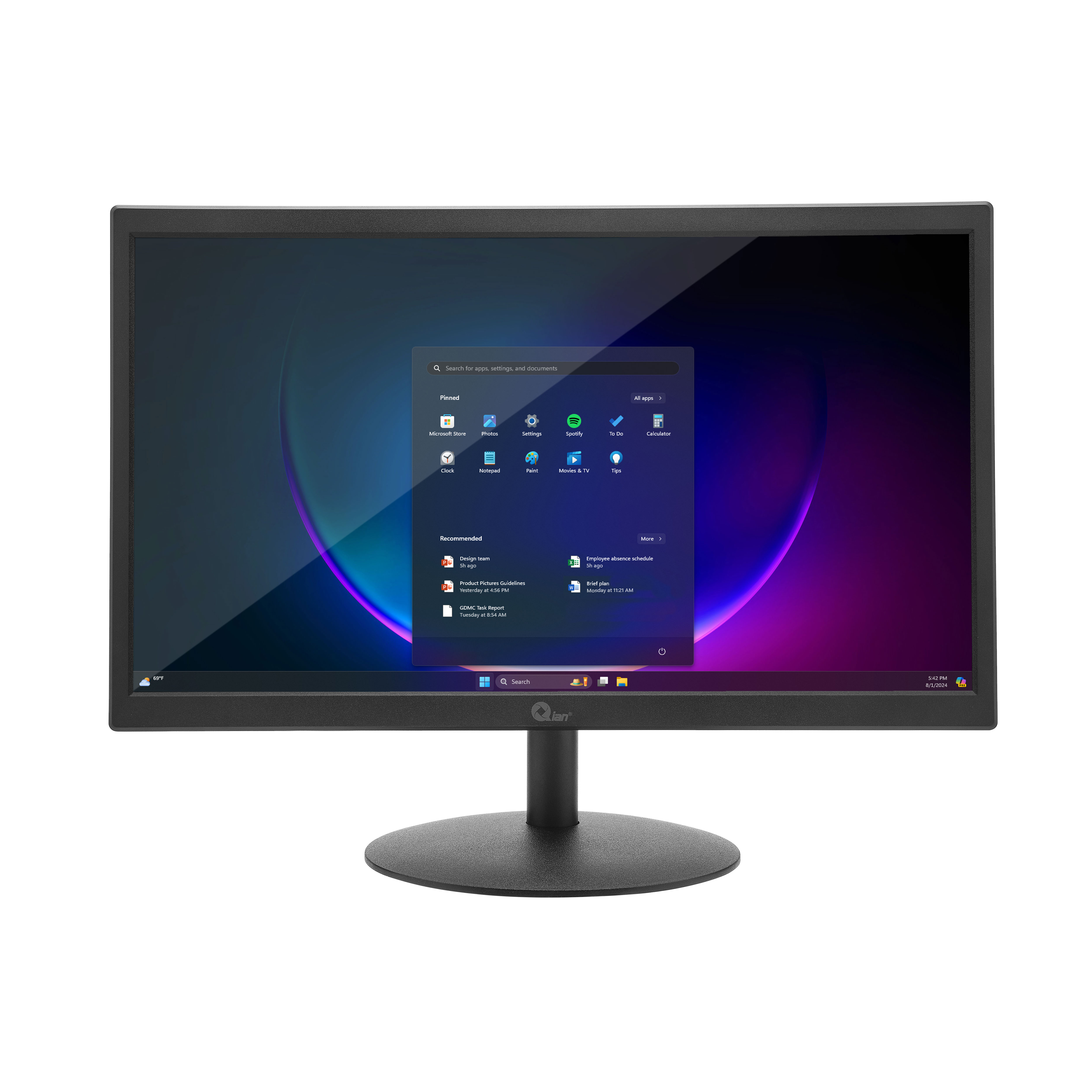 MONITOR QIAN QM191704 - 19.5"/ LED/ FULLHD/ HDMI/ VGA/ VESA