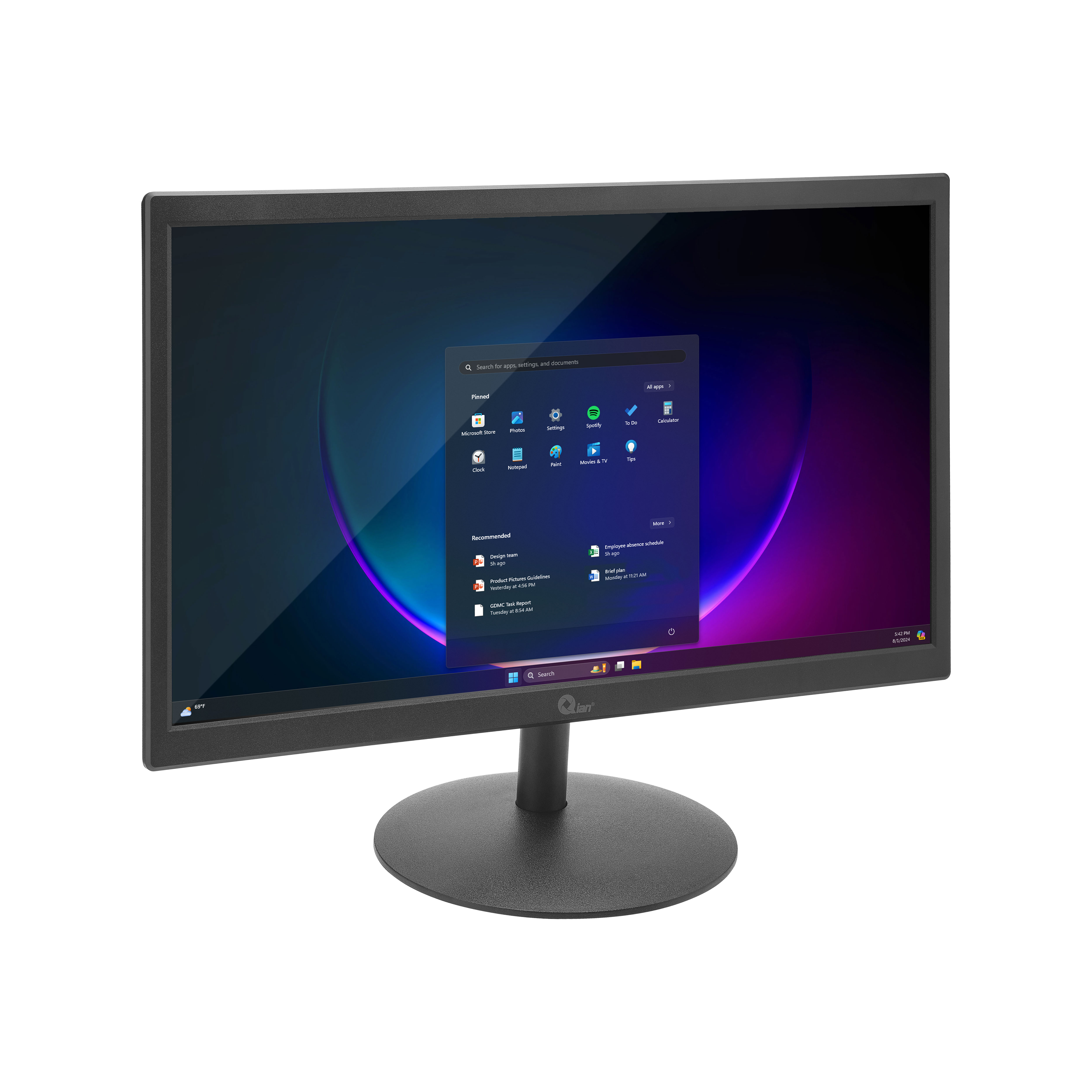 MONITOR QIAN QM191704 - 19.5"/ LED/ FULLHD/ HDMI/ VGA/ VESA