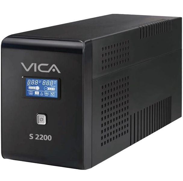 NO BREAK/UPS VICA 2200VA/1200W 10 TOMAS, RJ11/45 PANTALLA LCD (S 2200)