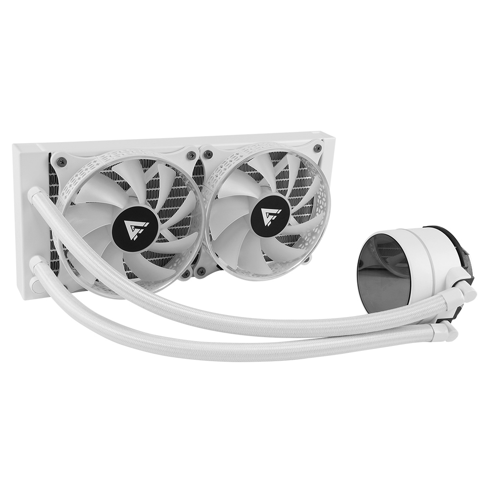 ENFRIAMIENTO LIQUIDO GAME FACTOR 2x120RGB 250W 70 CFM BLANCO LQG601 WH