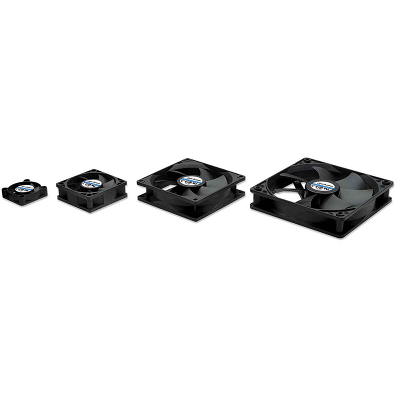 VENTILADOR GABINETE/FUENTE MANHATTAN 80MM NEGRO 3 PIN 700955