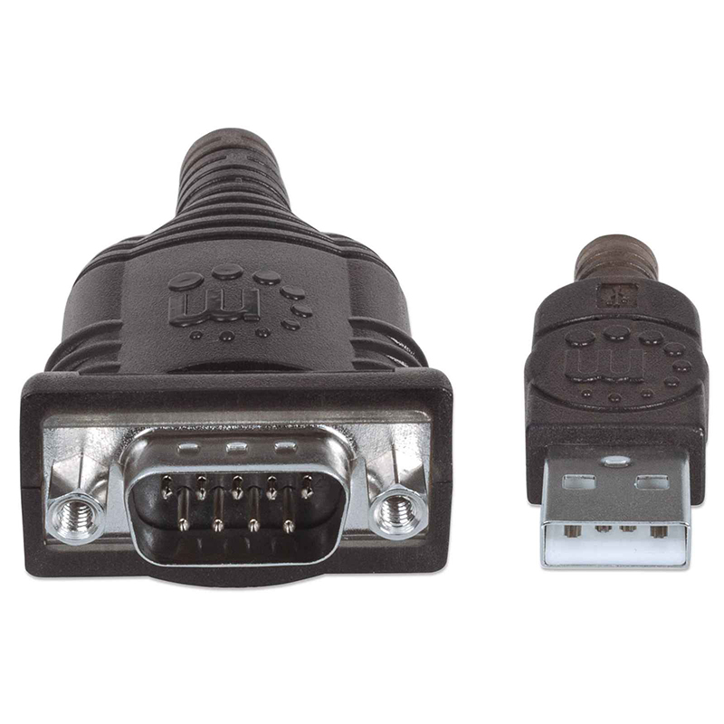 CONVERTIDOR MANHATTAN USB A SERIAL DB9M 45CM PL-2303RA  BOLSA 205153
