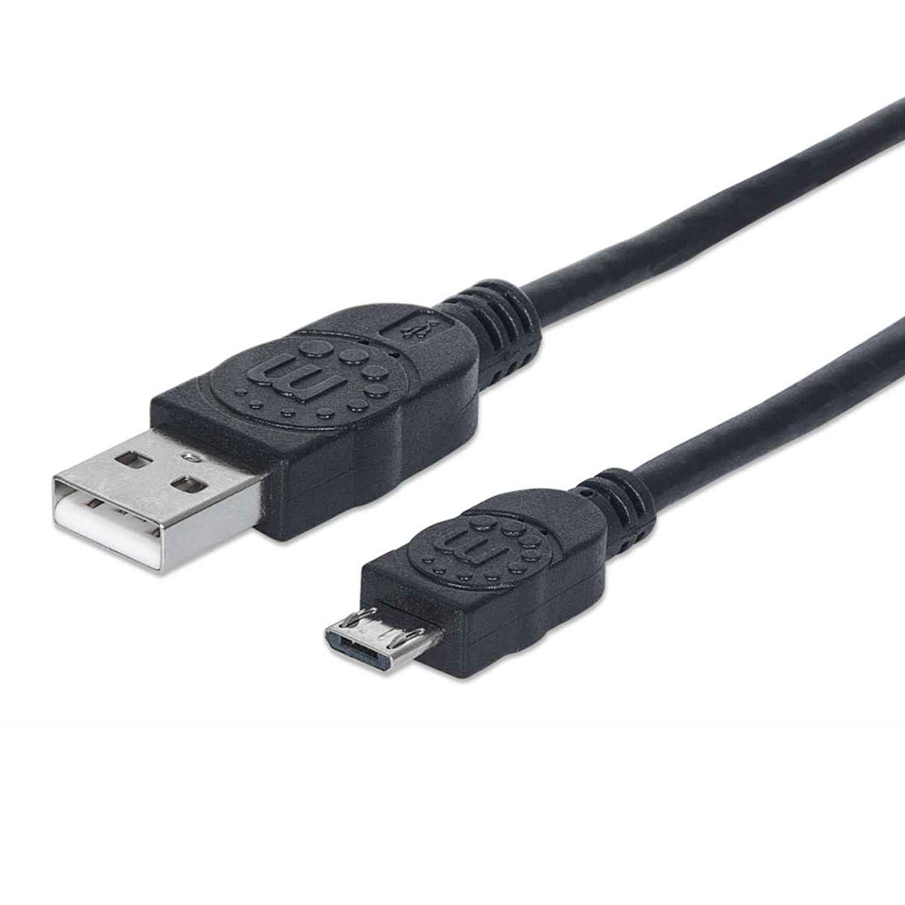 CABLE MANHATTAN USB A MACHO - MICRO B MACHO 1.8M NEGRO 307178