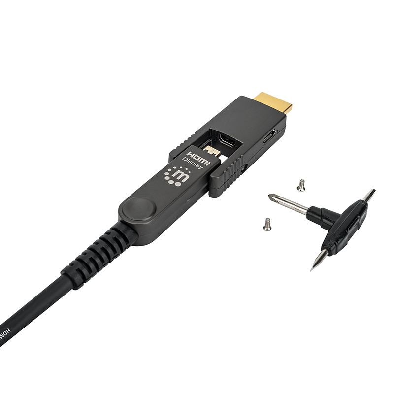 CABLE HDMI MANHATTAN FIBRA OPTICA M-M 4K 30MTS 355193