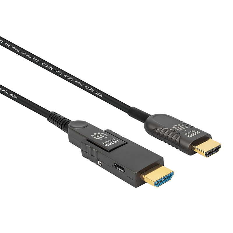 CABLE HDMI MANHATTAN FIBRA OPTICA M-M 4K 30MTS 355193