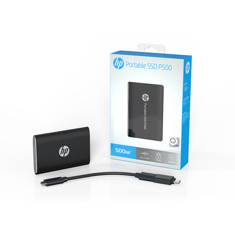 UNIDAD SSD EXTERNO HP P500 BLACK 250GB USB-C 3.1 GEN2