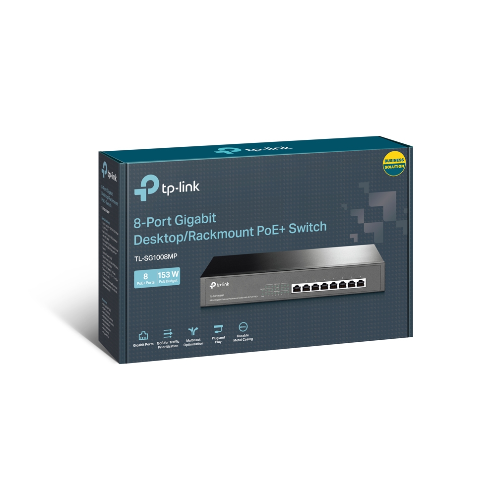 TP-LINK SWITCH DE ESCRITORIO DE 8 PUERTOS 2.5G (TL-SG1008MP)