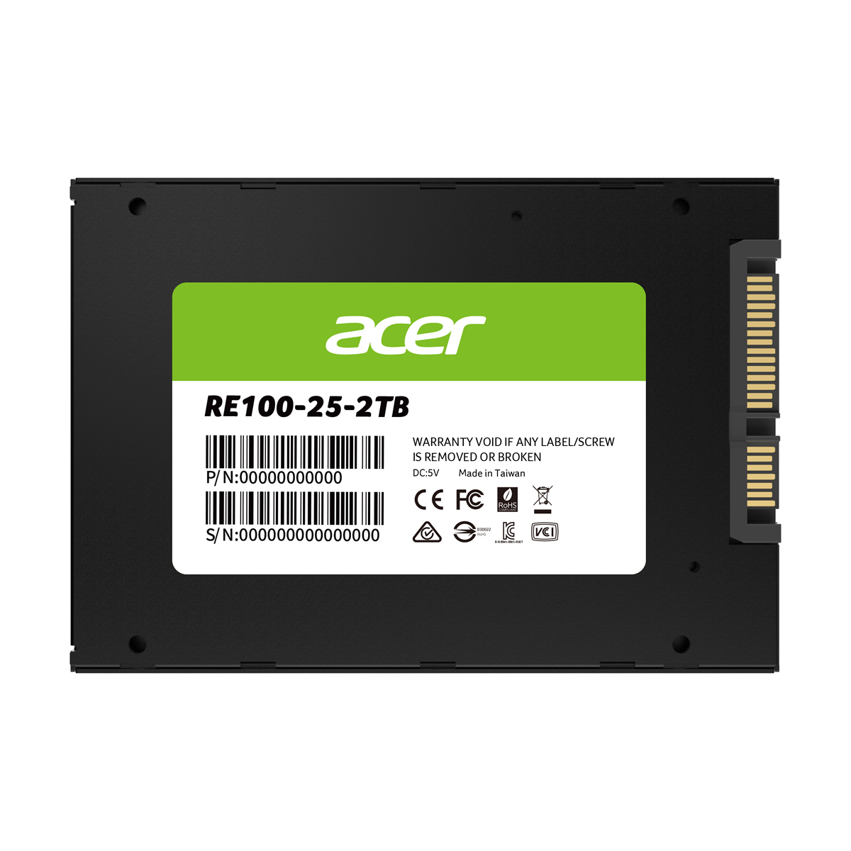 UNIDAD SSD ACER RE100 2TB SATA 2.5" 562MB/S (BL.9BWWA.110)