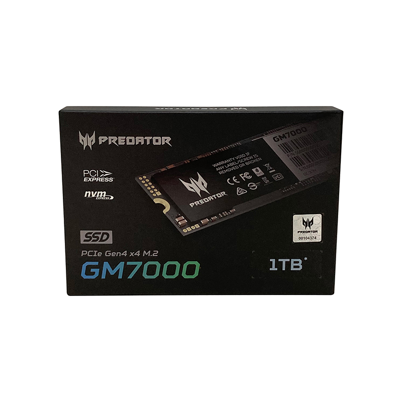 UNIDAD SSD PREDATOR GM7000 1TB M.2 NVME GEN4X4 7400MB/S (BL.9BWWR.105)