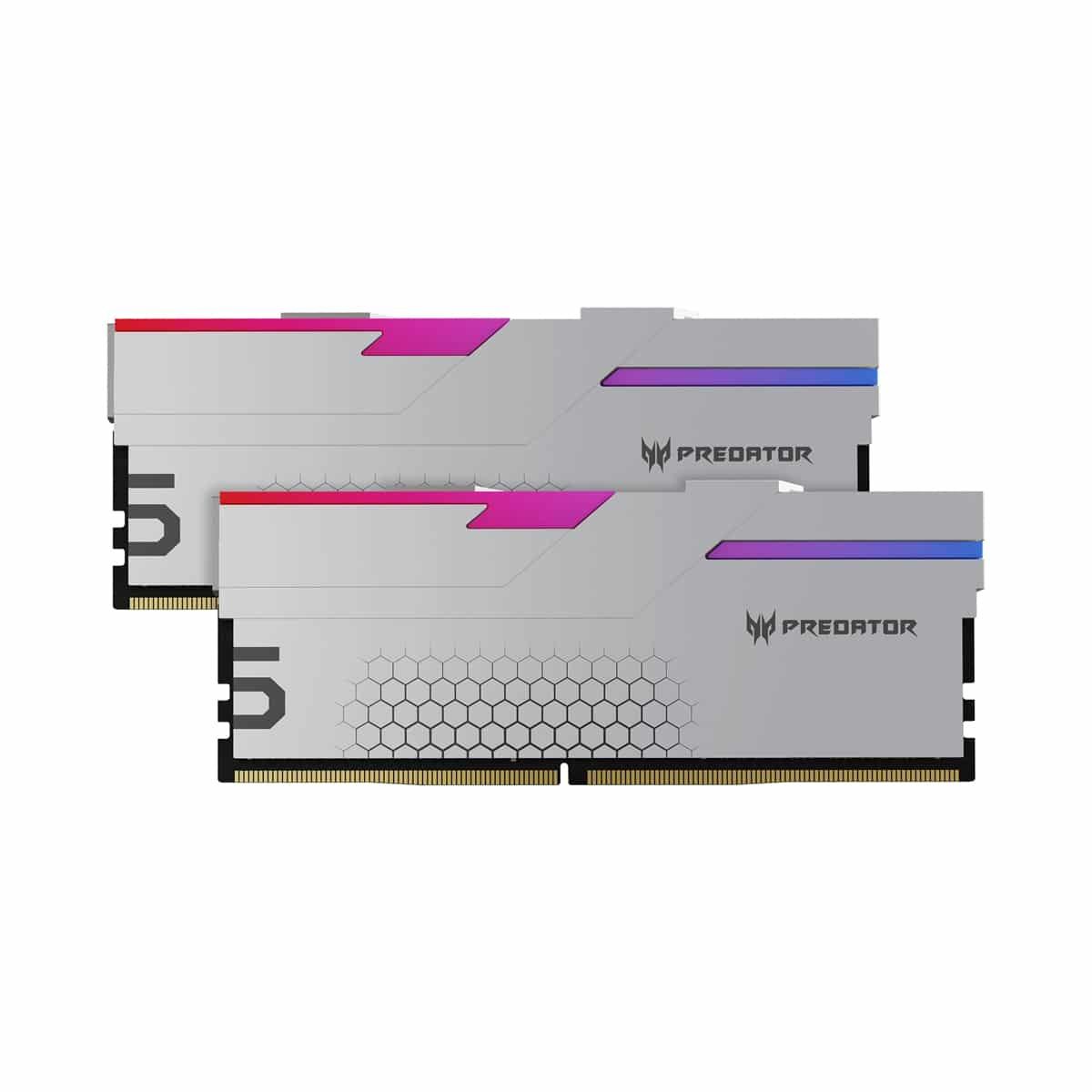 MEMORIA DDR5 PREDATOR HERMES 32GB 2X16 7200MHZ CL34 PLATA BL.9BWWR.407