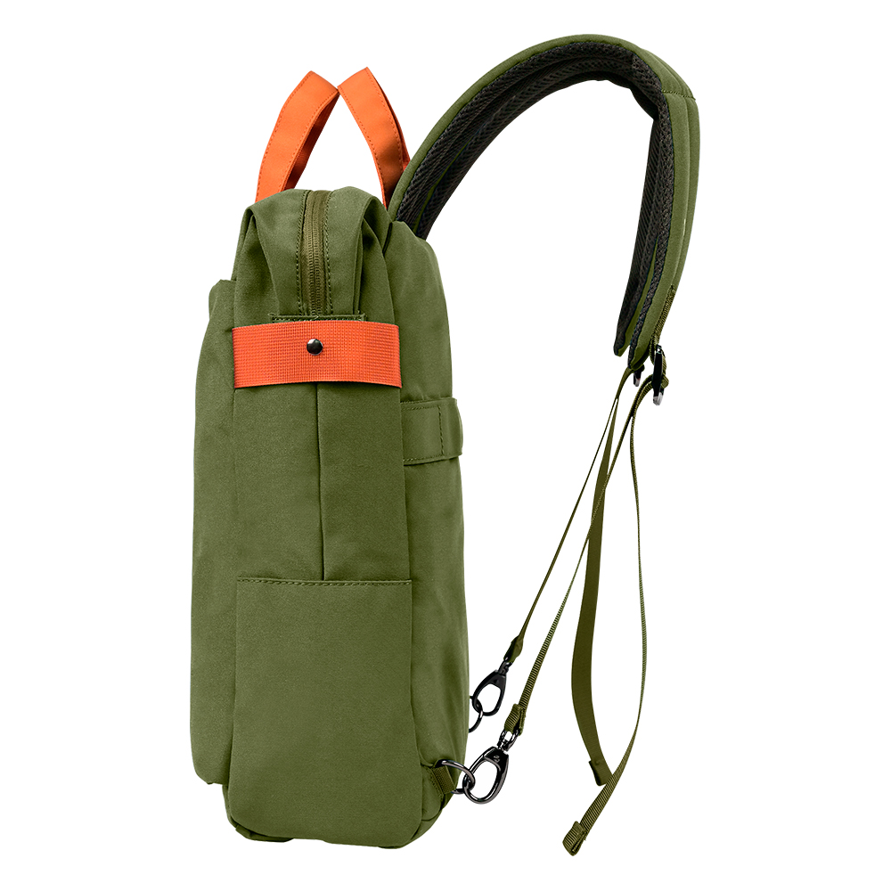 MOCHILA VORAGO VINTAGE DOBLE USO LAPTOP 15.6" VERDE (BP-301-GR)