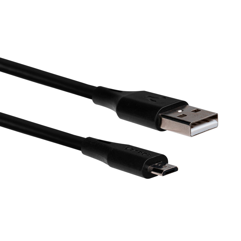 CABLE USB VORAGO USB - MICRO USB 1 METRO NEGRO (CAB-M01B)
