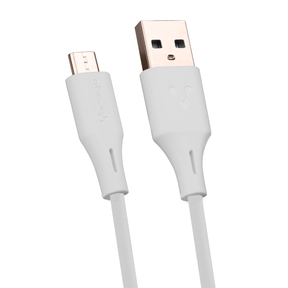 CABLE USB VORAGO USB- MICRO USB 1 METRO BLANCO (CAB-M01W)