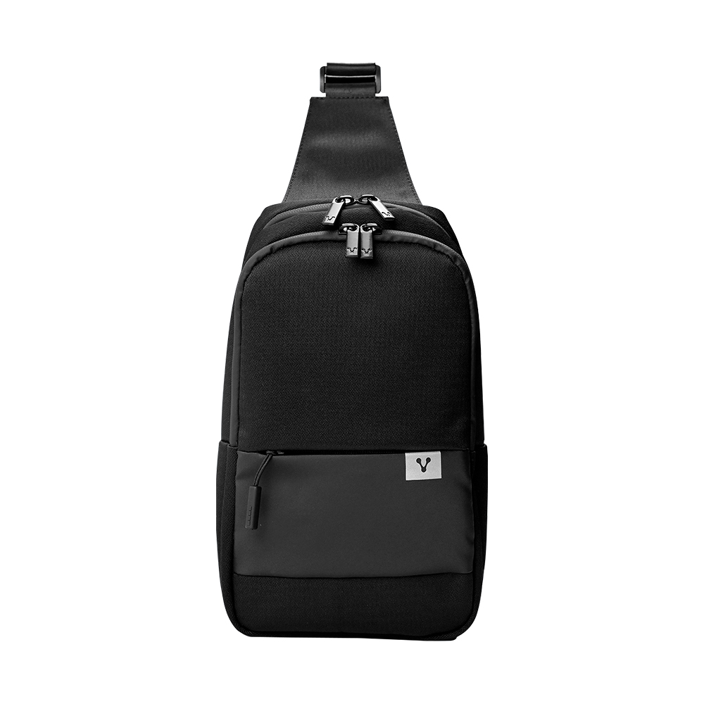 MOCHILA PECHERA CRUZADA VORAGO POLYESTER NEGRA (CB-300)