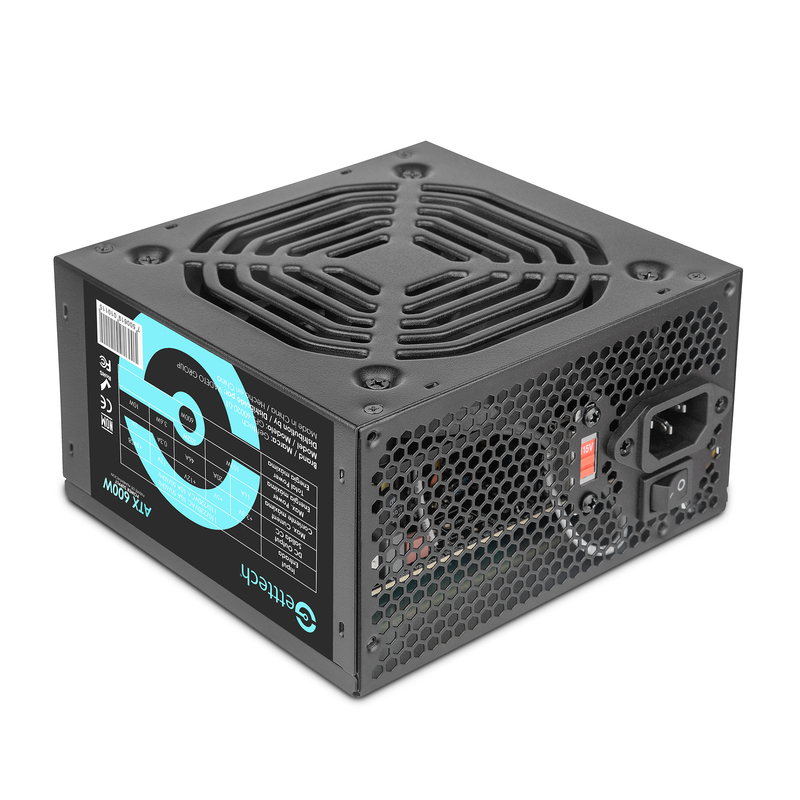 FUENTE DE PODER GETTTECH 600W NEGRO GFS-60020-01