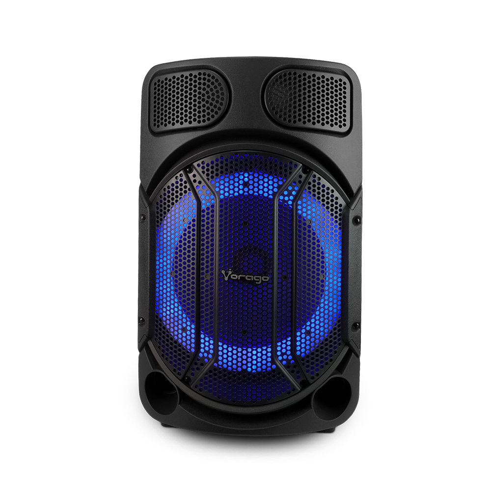 BAFLE VORAGO 15" BLUETOOTH TWS 80W FM RECARGABLE 1 MICROFONO KSP-502