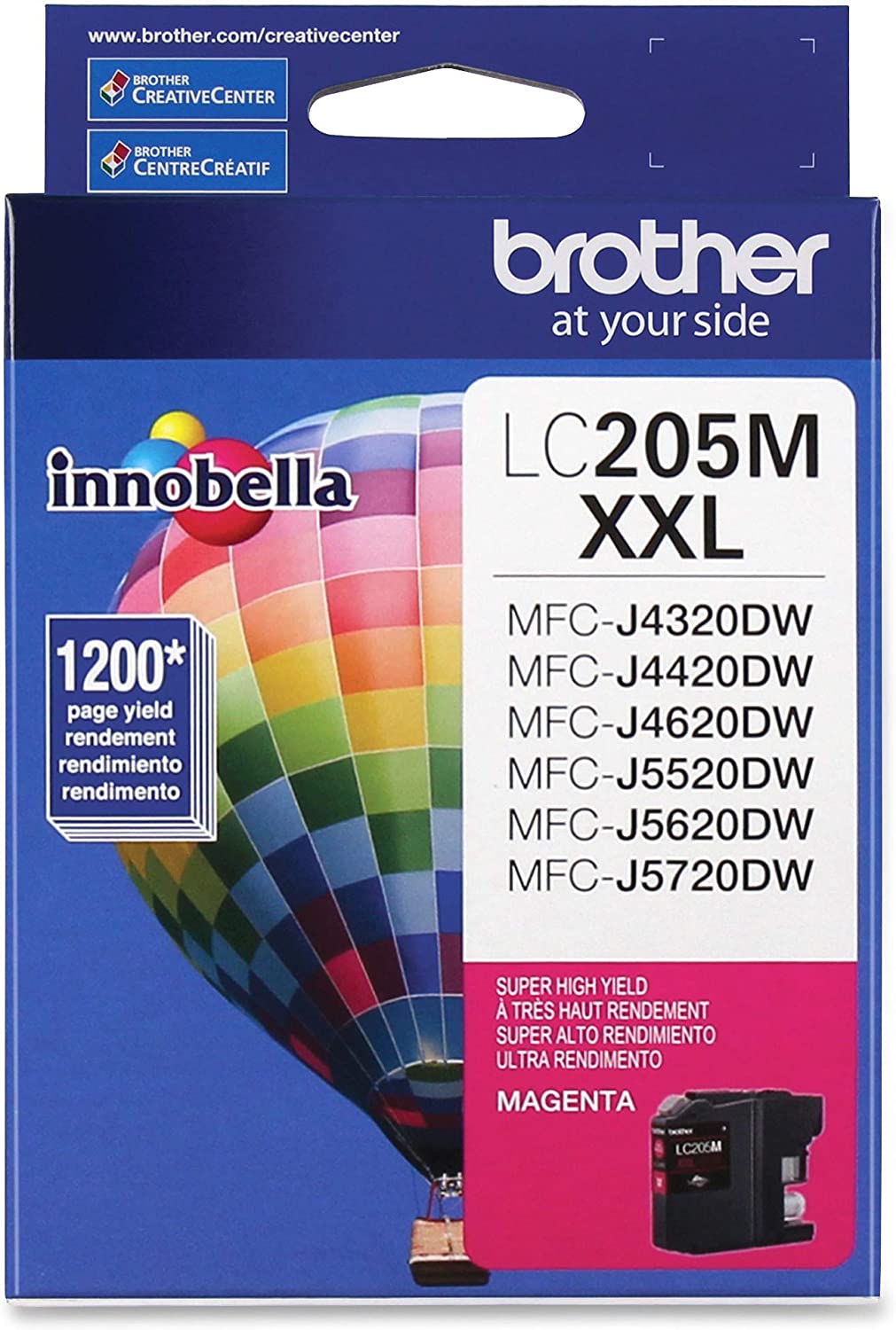 CARTUCHO BROTHER LC205M XXL MAGENTA ALTO REND 1200 PAG LC205M